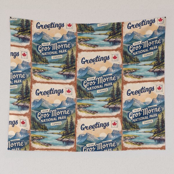 Item preview, Gros Morne National Park Canada Postcard Vintage Travel Retro designed and sold by TravelPostcardGems.