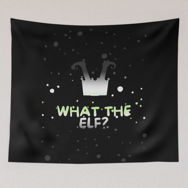 Item preview, Agender Flag What The Elf Graphic, Christmas t-shirts, Funny Elf Tees, Funny Xmas t-shirts, Upside down elf,  designed and sold by PrideBeProud.
