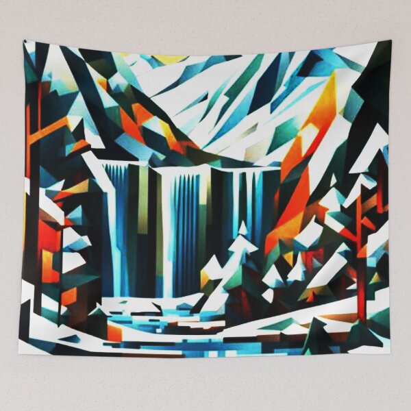 Item preview, Mountain Waterfall 9 designed and sold by George Hutton Hunter.