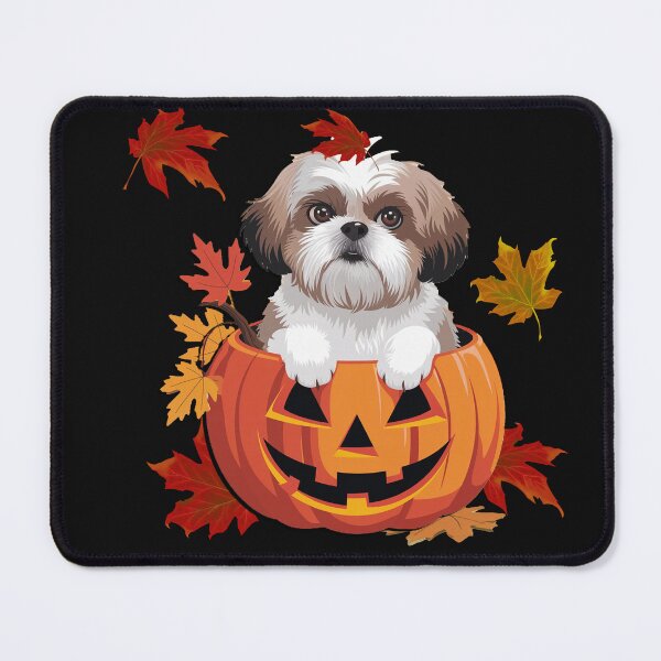 Item preview, Shihtzu Fall Design Jackolantern & Fall Leaves Halloween designed and sold by Cute & Sassy Custom Gifting Boutiques.