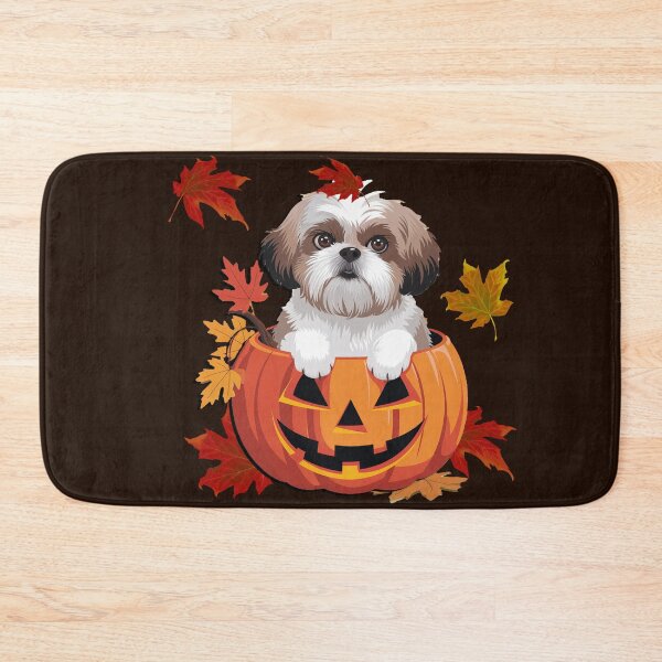 Item preview, Shihtzu Fall Design Jackolantern & Fall Leaves Halloween designed and sold by tamdevo1.