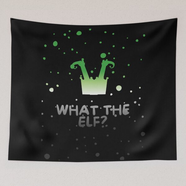 Item preview, Aromantic Flag What The Elf Graphic, Christmas t-shirts, Funny Elf Tees, Funny Xmas t-shirts, Upside down elf,  designed and sold by PrideBeProud.