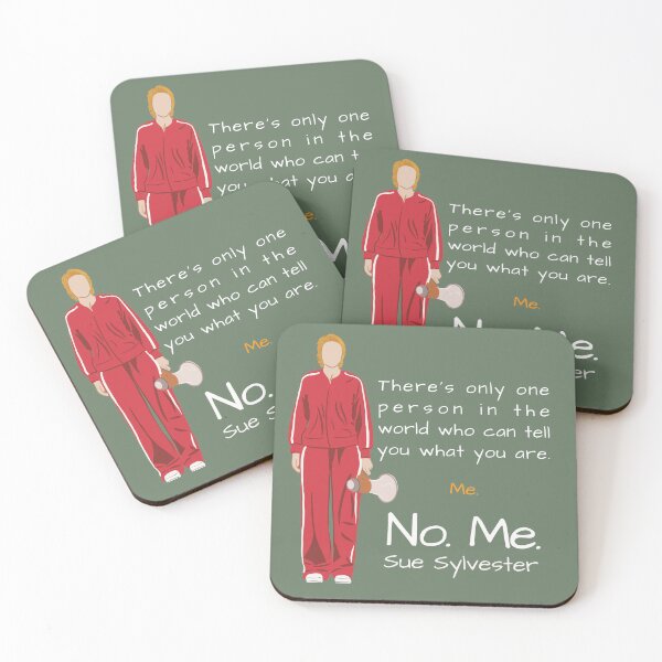 Item preview, Sue Sylvester Quote with Kurt Hummel - Iconic Glee Dialogue Fan Art designed and sold by PricklyBearArt.