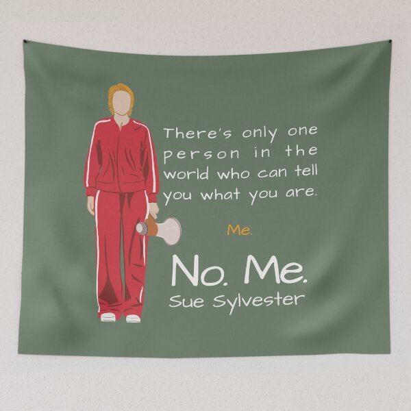 Item preview, Sue Sylvester Quote with Kurt Hummel - Iconic Glee Dialogue Fan Art designed and sold by PricklyBearArt.
