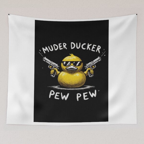 Item preview, PEW PEW MADAFAKAS! DUCK CLASSIC T-Shirt designed and sold by inkfluenceart.