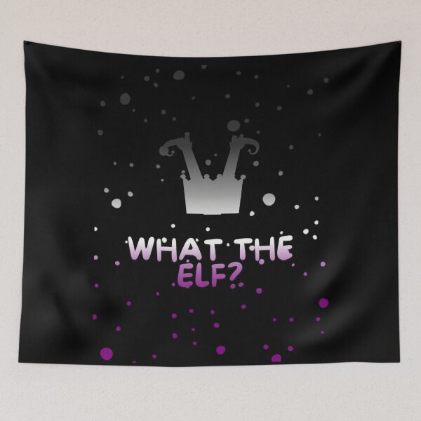 Item preview, Asexual Flag What The Elf Graphic, Christmas t-shirts, Funny Elf Tees, Funny Xmas t-shirts, Upside down elf,  designed and sold by PrideBeProud.