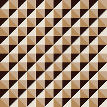 Artwork thumbnail, Brown geometric pattern by RuthB-Design