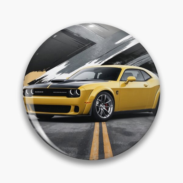 Item preview, Yellow American Muscle Car Route 66 hellcat designed and sold by ArtisticPen-art.