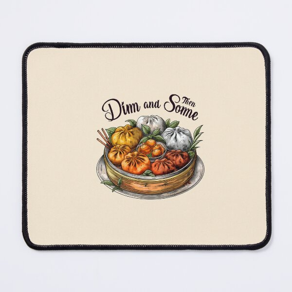 Item preview, Dim Sum and Then Some, Cute Bamboo Steamer with Dumplings, Spring Rolls, and Buns for Asian Food Lovers, Traditional Chinese Cuisine Design designed and sold by Noodle Doodle.