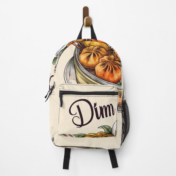 Item preview, Dim Sum and Then Some, Cute Bamboo Steamer with Dumplings, Spring Rolls, and Buns for Asian Food Lovers, Traditional Chinese Cuisine Design designed and sold by Noodle Doodle.