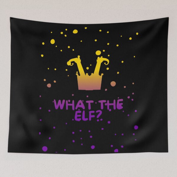 Item preview, Intersex Flag What The Elf Graphic, Christmas t-shirts, Funny Elf Tees, Funny Xmas t-shirts, Upside down elf,  designed and sold by PrideBeProud.