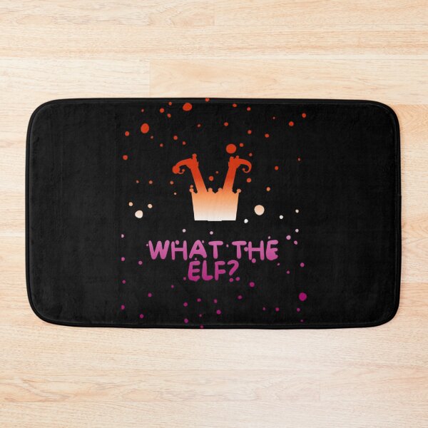 Item preview, Lesbian Flag What The Elf Graphic, Christmas t-shirts, Funny Elf Tees, Funny Xmas t-shirts, Upside down elf,  designed and sold by PrideBeProud.