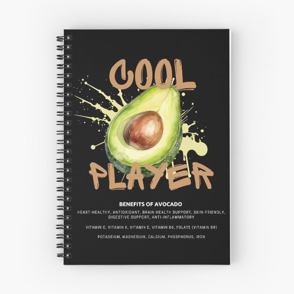 Item preview, Cool Avocado Player – Fun Illustration with Health Benefits designed and sold by CWT-JustforFun.