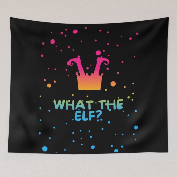 Item preview, Pansexual Flag What The Elf Graphic, Christmas t-shirts, Funny Elf Tees, Funny Xmas t-shirts, Upside down elf,  designed and sold by PrideBeProud.