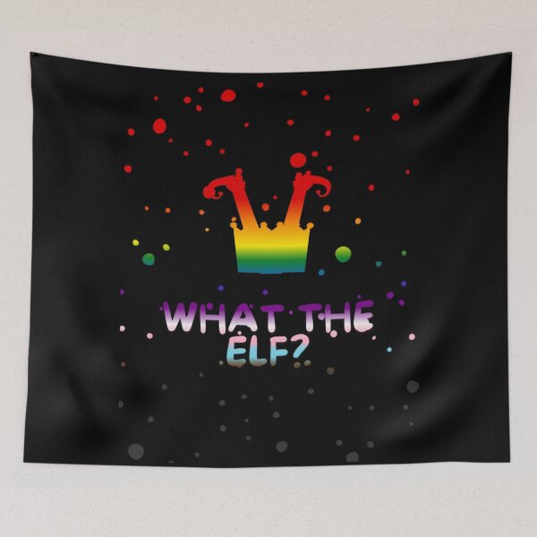 Item preview, Progress Flag What The Elf Graphic, Christmas t-shirts, Funny Elf Tees, Funny Xmas t-shirts, Upside down elf,  designed and sold by PrideBeProud.