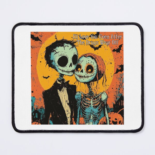 Item preview, Undead in Love: Hauntingly Cute Zombie Couple on Fun Merch designed and sold by Ignorant-Artist.
