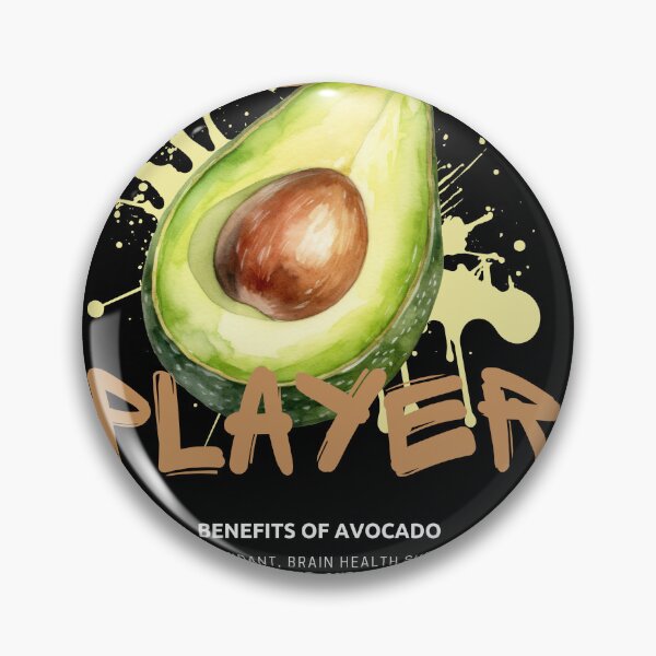 Item preview, Cool Avocado Player – Fun Illustration with Health Benefits designed and sold by CWT-JustforFun.