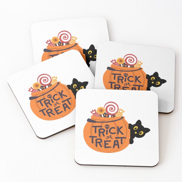 Item preview, Trick or treat with a cute kitty designed and sold by mysummerland.