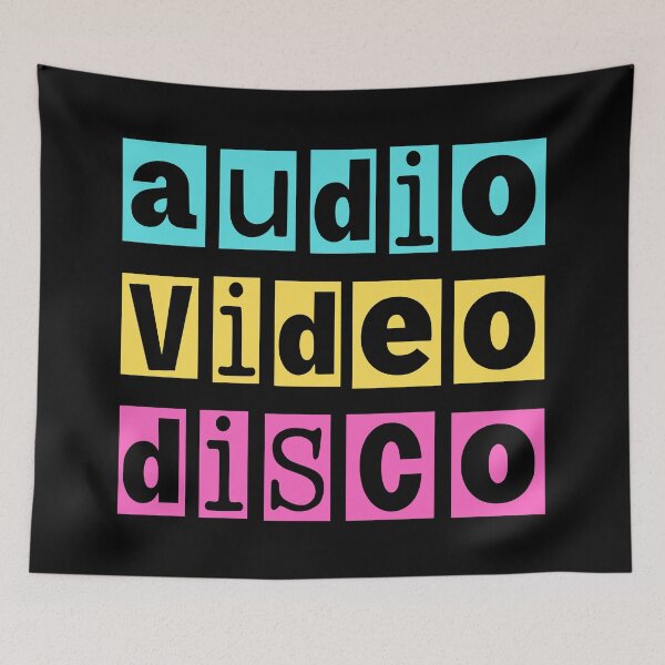 Item preview, Audio Video Disco - Latin Language Typography designed and sold by humnoo.