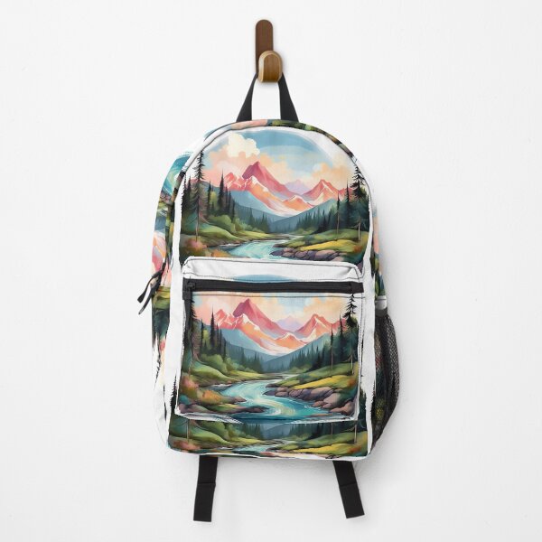 Item preview, Majestic Mountain River Scene designed and sold by RaiyaTees.