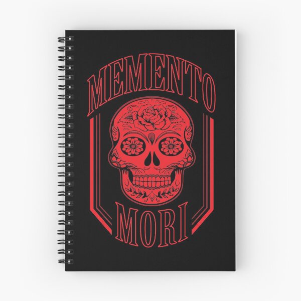 Item preview, Red Memento Mori (with a calavera/sugar skull) designed and sold by Elvin Dantes.