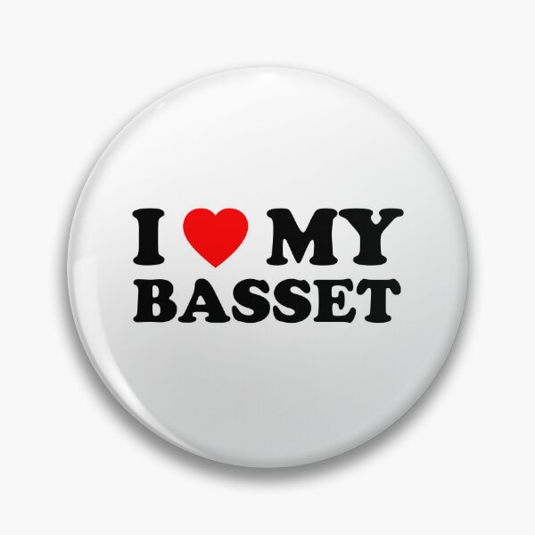 Item preview, I Love My Basset Heart Dog Gift designed and sold by Guarddogdrive.