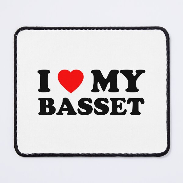 Item preview, I Love My Basset Heart Dog Gift designed and sold by Guarddogdrive.
