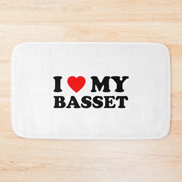 Item preview, I Love My Basset Heart Dog Gift designed and sold by Guarddogdrive.