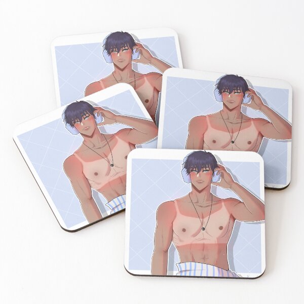 Item preview, Manhwa boy shirtless tanned  designed and sold by Kouanto_artshop.