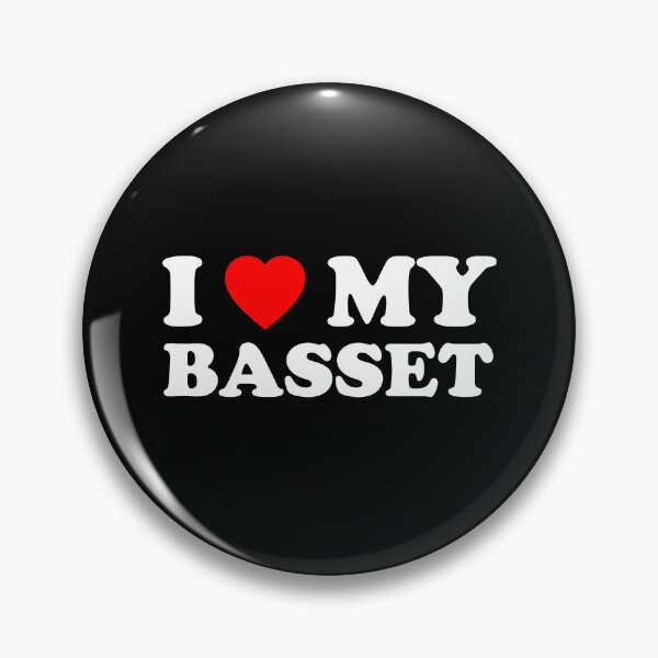 Item preview, I Love My Basset Heart Dog Gift designed and sold by Guarddogdrive.