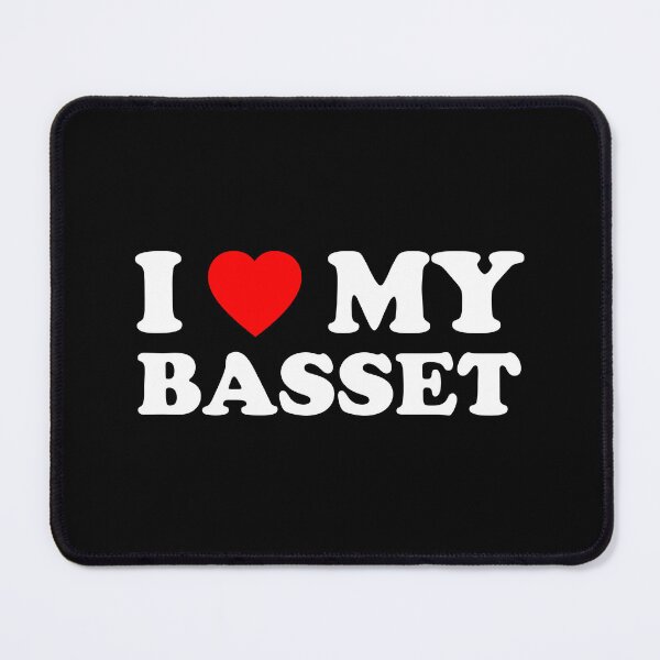 Item preview, I Love My Basset Heart Dog Gift designed and sold by Guarddogdrive.