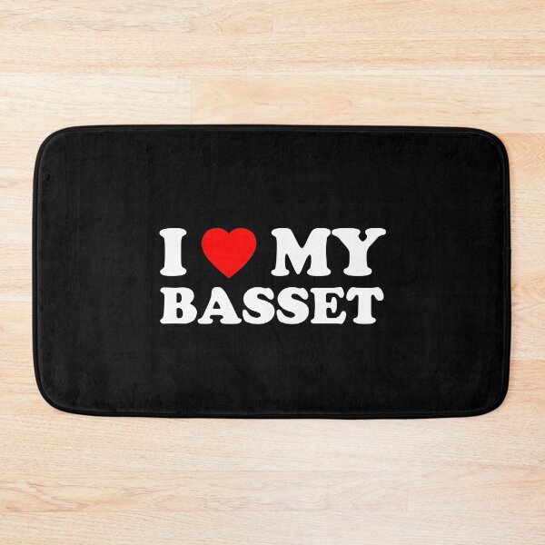 Item preview, I Love My Basset Heart Dog Gift designed and sold by Guarddogdrive.