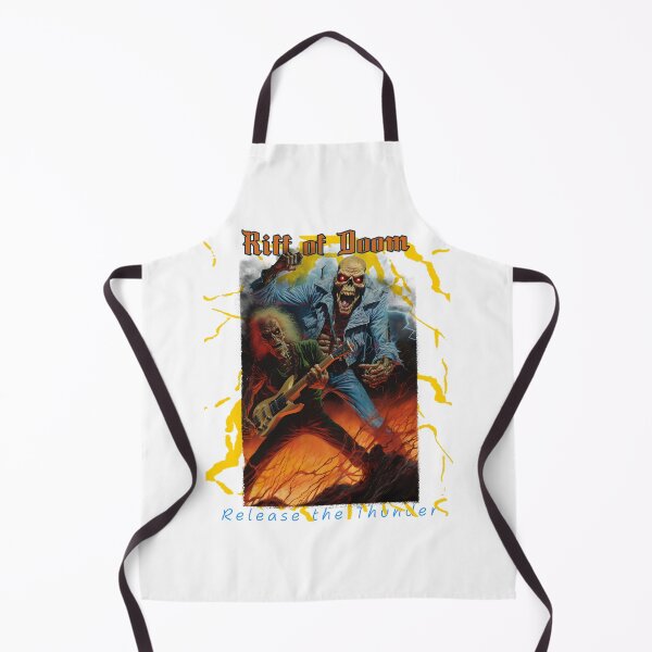 Item preview, Riff of Doom – Release the Thunder | Skeleton Rocker 80s Rocker Design designed and sold by Pansies1.