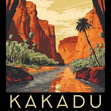 A Vintage Illustration of Kakadu National Park - Northern