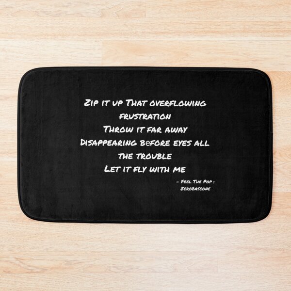 Item preview, Feel The Pop By Zerobaseone Lyrics designed and sold by ArtRaftPro.