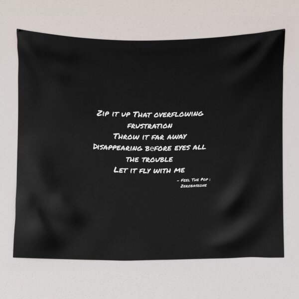 Item preview, Feel The Pop By Zerobaseone Lyrics designed and sold by ArtRaftPro.