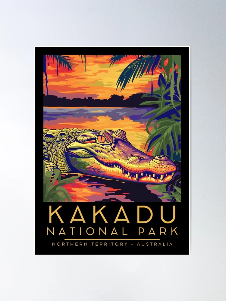A Vintage Illustration of Kakadu National Park - Northern