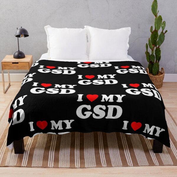Item preview, I Love My GSD German Shepherd Heart Dog Gift designed and sold by Guarddogdrive.