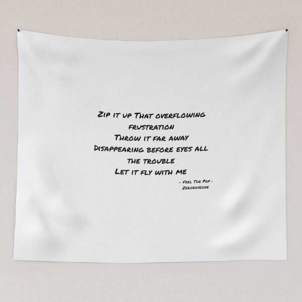 Item preview, Feel The Pop By Zerobaseone Lyrics designed and sold by ArtRaftPro.