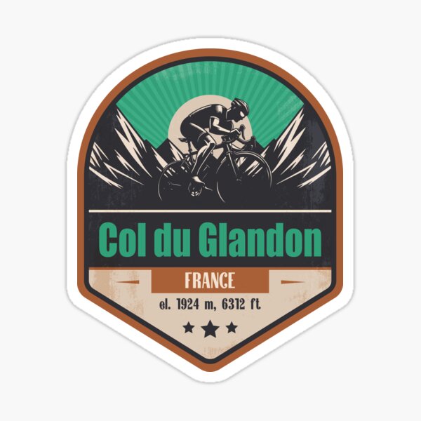 Item preview, Col du Glandon France Cycling Mountain Design designed and sold by CynthiaGraphics.