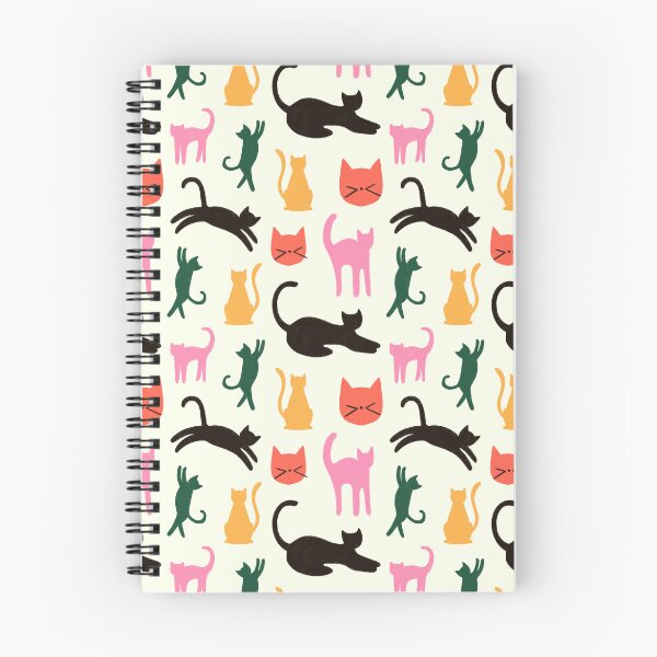 Item preview, Colorful Cats Silhouette Pattern designed and sold by Haley Schulz.