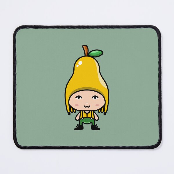 Item preview, Cute character in pear fruit costume cartoon designed and sold by merupa.