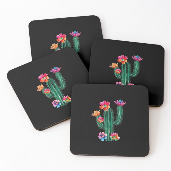 Item preview, Impresión artística de cactus en acuarela: vibrante floración del desierto designed and sold by products4urduke.