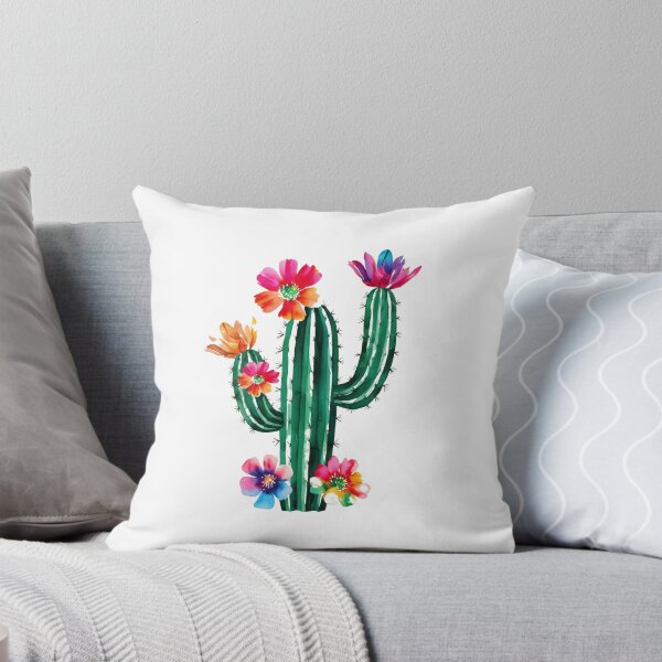 Aperçu de l'œuvre Floraison vibrante du désert : impression d'art de cactus à l'aquarelle créée et vendue par products4urduke.