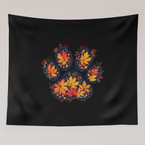 Item preview, autumn paw print  designed and sold by jkrphoto.