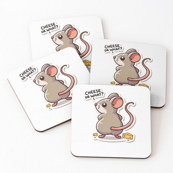 Item preview, Cheese or what. Funny little mouse with cheese. designed and sold by Lunaria Arts.