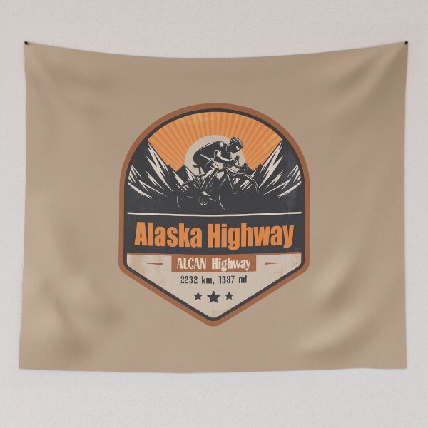 Item preview, Alaska Highway Cycling Mountain Design designed and sold by CynthiaGraphics.