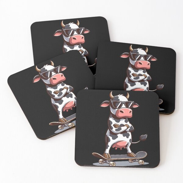 Item preview, Cool skater cow designed and sold by SekoOne.