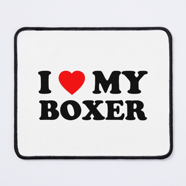 Item preview, I Love My Boxer Heart Dog Gift designed and sold by Guarddogdrive.