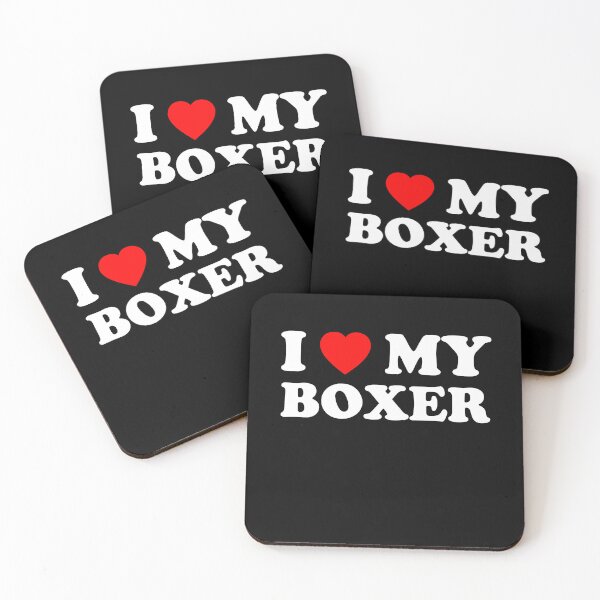 Item preview, I Love My Boxer Heart Dog Gift designed and sold by Guarddogdrive.